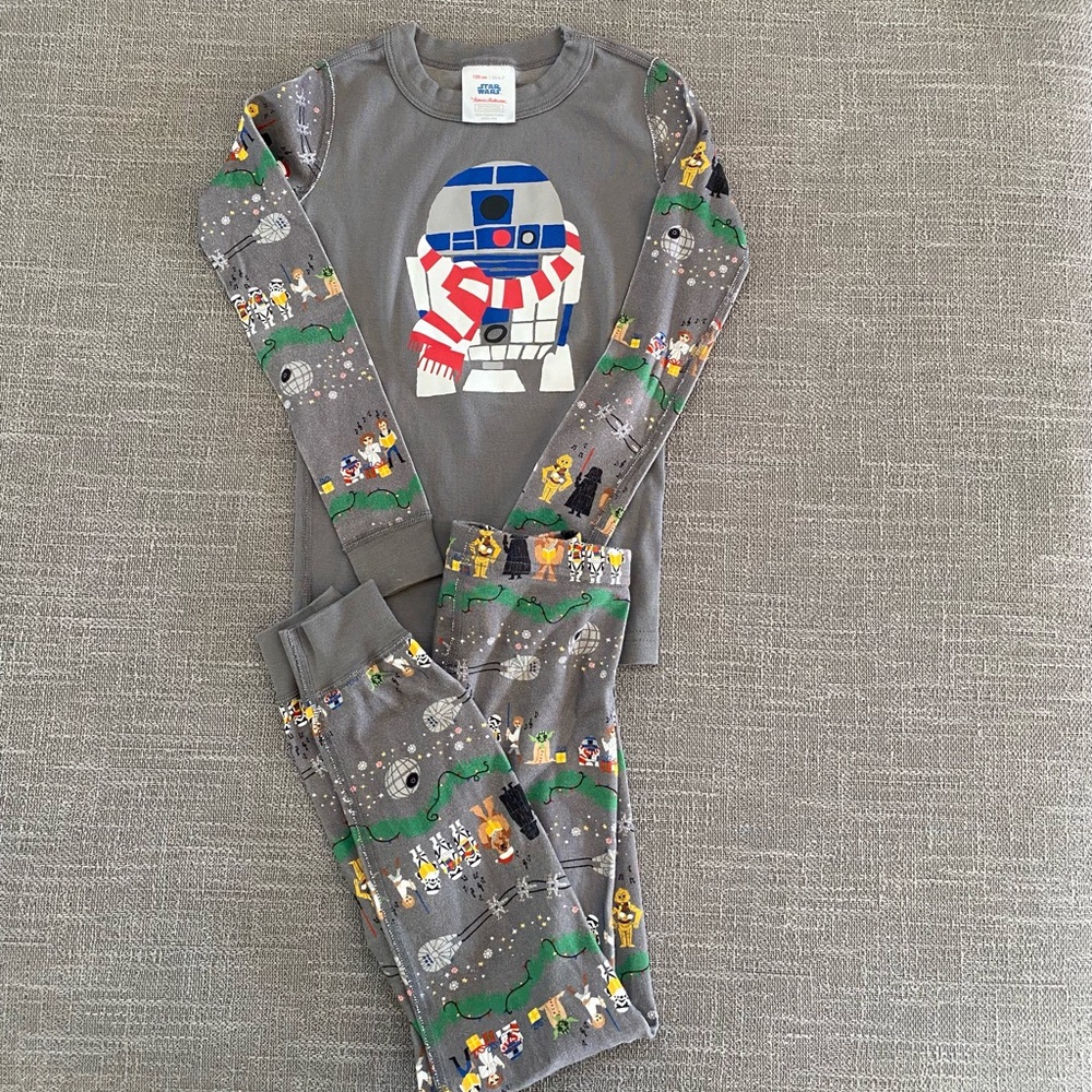 Hanna Anderson Star Wars Christmas Pajamas R2-D2 (US 6-7)